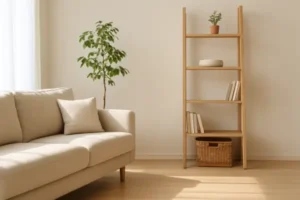 Sala minimalista com luz natural