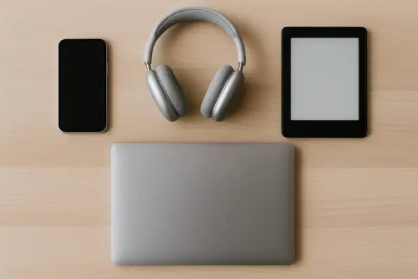 Dispositivos Eletronicos em Bronzeado Suave