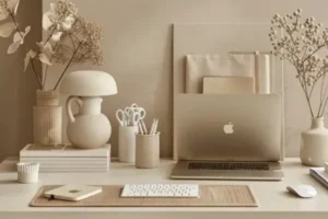 mesa de estudos minimalista